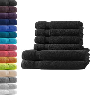 Hometex Premium Textiles Handtuch in Premium Qualität 500 g/m², Feinster Frottier-Stoff 100% Baumwolle, 2x Duschtuch + 4x Handtuch, weich, saugfähig, extra schwer & flauschig - TEST BILD TOP MARKE 2025