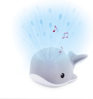 Lichtprojektor Wally der Wal in Grau