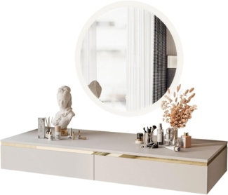 Lookway Schminktisch AURORA KASCHMIR Hängender Schminktisch mit Spiegel, Breite 102 cm