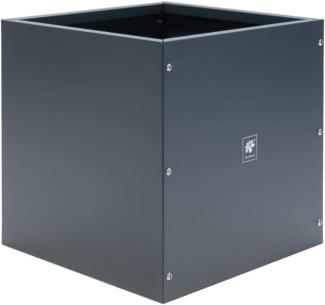 Herstera Garden Stahl Pflanzkübel Cube | Anthrazit | 70x70x70 cm