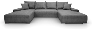 Lookway Wohnlandschaft LAVIO U – großes Ecksofa in U-Form, modernes Design, 348x188x93 cm