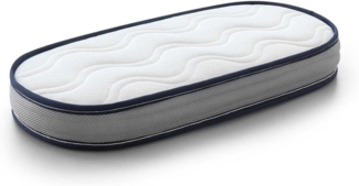 KUO Baby - Baloo Strubenwagenmatratze | Schaumstoff- und viskoelastische Matratze | Wendbar, hygienisch und atmungsaktiv | 72x33 cm