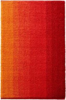 Design Badteppich angenehm weich - Attraktive Farbverlauf Optik Badteppich Colori, 70x120 cm,rot