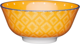 KitchenCraft Stoneware Bowl 15,7 cm Spot Orange