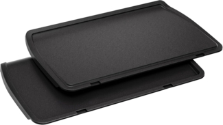 Tefal Plancha-Platten XL, kompatibel mit OptiGrill+ XL, für empfindliche Zutaten, antihaftbeschichteter Aluminium-Druckguss, Schwarz, XA729810
