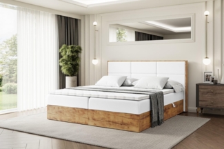 ALTDECOR Boxbett LOLLI1 (Multipocket-Matratze H4, H3 Matratze Bonellfederung, Topper, Kopfteil)