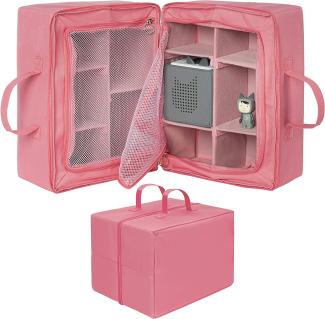 ONVAYA® Aufbewahrungsbox | rosa | vielseitiger Multifunktions-Organizer | Organizer-Box für Kleidung, Schuhe, Kinderzimmer oder Badezimmer | Aufbewahrungstasche aus Stoff | Geeignet als Kofferorganizer | faltbar & stapelbar