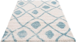 Carpet City Hochflor-Teppich Pulpy 563, rechteckig, Höhe: 30 mm, besonders weich, Ethno Look, ideal für Wohnzimmer & Schlafzimmer