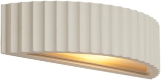 Qazqa Wandleuchte Plaster, ohne Leuchtmittel, E14, Beige, Skandinavisch, Gips, 1-flammig