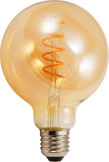 LED Filament Globelampe McShine ''Retro'' E27, 4W, 280lm, warmweiß, goldenes Glas