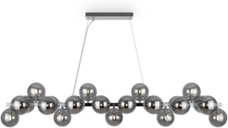 Maytoni Pendelleuchte Dallas 25-flammig chrom rauchglas