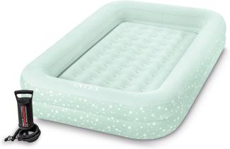 Intex Kinder Reisebett mit Pumpe, mint, 107 x 168 x 25 cm