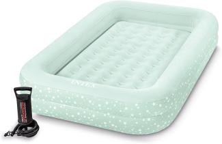 Intex Kinder Reisebett mit Pumpe, mint, 107x168x25cm