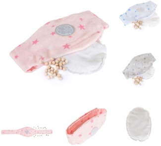 Moni Baby Anti-Kolik-Gürtel, Kirschkernkissen, Wärmekissen, Thermo-Gürtel rosa