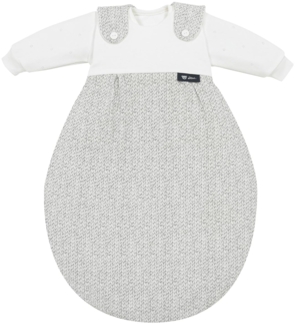 Alvi - Baby-Mäxchen SuperSoft Schlafsack 3teilig - Gr. 80/86 Strick Silber