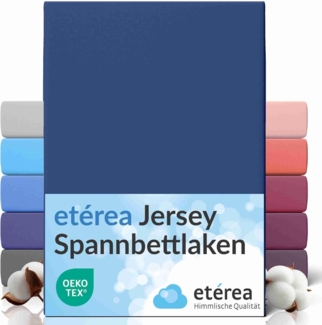 etérea Comfort Jersey Spannbettlaken Marine 140x200 cm - 160x200 cm