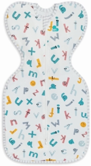 Love To Dream Swaddle Up Ecovero, Kuscheliger Schlafsack, Neugeboren (2,2-3,5kg), Aus Nachhaltigem Ecovero-Gewebe, Perfektes Must-Have für Babys, Arme Hoch Position für Längeren Schlaf, Weiß