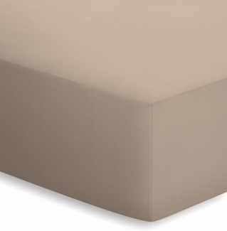 Adam Matheis 'Schlafgut' Spannbetttuch, Baumwolle, taupe, 160x220 cm