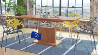 Design Couchtisch Tisch Grand Noir stufenlos höhenverstellbar ausziehbar 120 bis 180cm Esstisch (Erle)