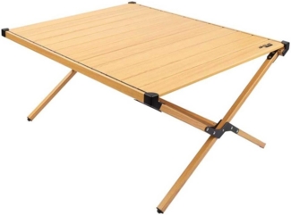Aktive 63025 - Höhenverstellbarer Tisch für Glamping-Camping, Klappbarer Campingtisch, Maße 88,5 x 70,5 x 43 cm, Aluminium, tragbar, Tragbare Klapptische