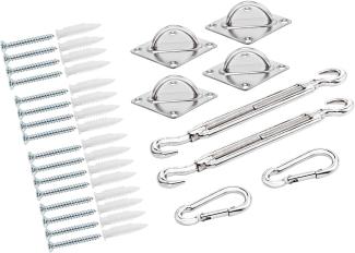 DETEX® Sonnensegel Befestigung Kit Sichtschutz Montage Material Komplettset