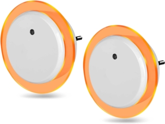 Northpoint LED Nachtlicht LED Nachtlicht Bernsteinweißes Licht 2er-Set (1500-1800K)