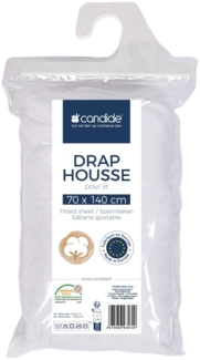 Candide Spannbettlaken Jersey, 60x120 / 70x140 cm, weiß
