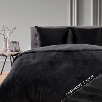 Blumtal Bettwäsche Cashmere-Touch Plüsch, warme Winterbettwäsche + Kopfkissenbezug