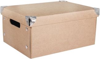 Pappm. Aufbewahrungsbox, FSC Rec. 100%, 30x22x14cm, zum zusammenfalten