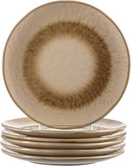 Leonardo MATERA Keramikteller 22,5 cm beige 6er Set