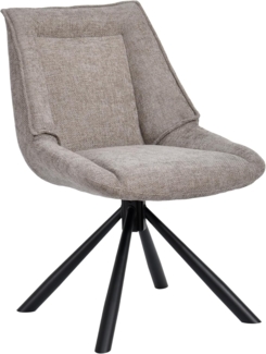 Duhome Esszimmerstuhl Ergonomisch 180° drehbar Rückstellfunktion Stuhl, Küchenstuhl Chenille