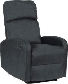 Svita 'Lex' Relaxsessel mit Liegefunktion, ergonomisch geformt, Polyester anthrazit, 101 x 91 x 65 cm