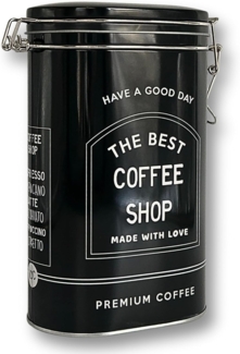 MediMuc Kaffeedose Vorratsdose schwarz oval oder eckig