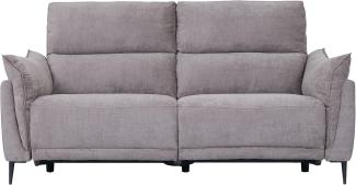 3-Sitzer Elektrisch Relaxsofa Barcelona - Braun Stoff