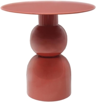 Vente-unique - Beistelltisch aus Metall - Terracotta - JASMIA