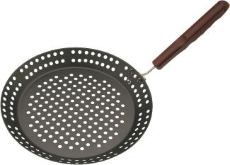 BBQ Grillschale 32cm Grillzubehör Gemüseschale Grillkorb Bratpfanne Pfanne