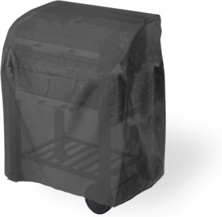 tepro Universal Abdeckhaube für Grillwagen, Klein, Wetterfest, Wasserabweisend, mit UV-Schutz, aus strapazierfähigem Polyethylen, Maße ca. 104,1 x 48,3 x 101,6 cm, Schwarz