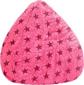 Sitting Point Sitzsack Fluffy Stars XL pink Sterne