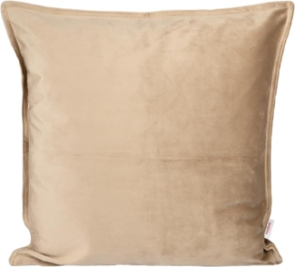 Kissenhülle ca. 60x60 cm braun-beige beties "Samt&Sonders"