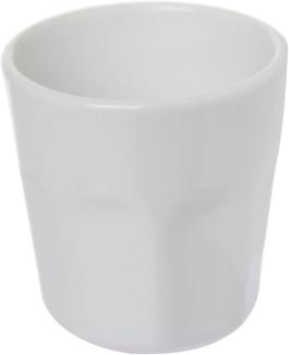 Excelsa Fashion White Becher Caffe '80 ml, Keramik, Weiß, 6 x 6 x 6. 3 cm