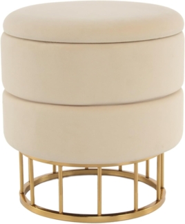 Hocker Edina 100 Creme