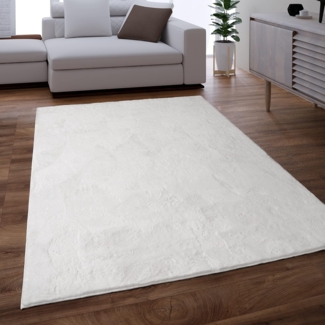Paco Home Fellteppich Kunstfell Soft 380, rechteckig, Höhe: 14 mm, Langflor, Kuschelteppich - besonders weich, Uni-Farben