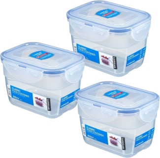 LOCK&LOCK Vorratsdose rechteckig, 800 ml 145 x 110 x 94 mm, nestbar