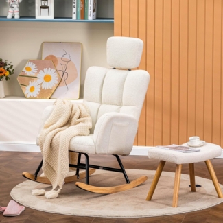 COMHOMA Relaxsessel Schaukelstuhl Ohrensessel sonnenliege Einzelsofa mit Armlehnen (Relaxsessel), mit Relaxfunktion