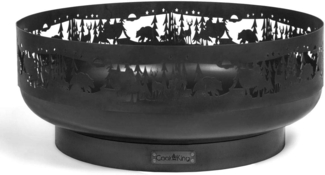 Feuerschale 'Forest 80 cm', Rohstahl Stahlgrau, Ø 80x33 cm
