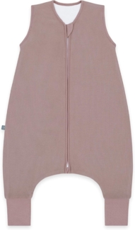 emma & noah Baby Schlafsack mit Füßen 1.0 TOG, Ganzjahres Schlafsack mit Beinen für den Frühling, Sommer und Herbst, 100% Bio-Baumwolle, OEKO-TEX Zertifiziert (Essential Berry, 80 cm)
