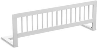 CADANI Kinder Bettgitter Baby Bettschutzgitter klappbarer Rausfallschutz aus Massivholz für Elternbett und Kinderbett weiß 115x40 cm