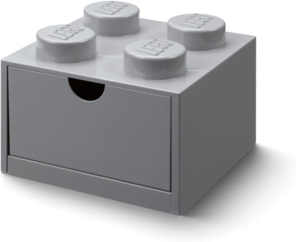 Lego Brick 4 Desk Drawer szary