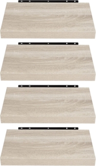 EUGAD Wandregal, 4-tlg, Holz Board Modern in verschiedenen Farben Größen