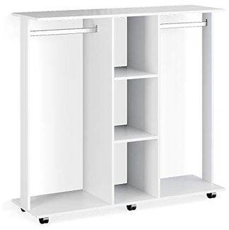 Kleiderschrank Robbie Weiß 130 x 120 cm Vicco